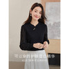 【专属特价】熙世界新中式针织衫2025秋季新款国风蕾丝长袖拼接黑色打底上衣 商品缩略图2
