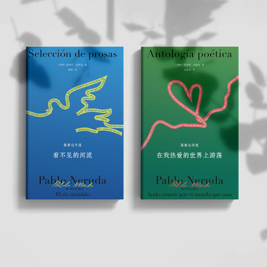 《聂鲁达诗文集》（全2册）：《在我热爱的世界上游荡：聂鲁达诗选》《看不见的河流：聂鲁达文选》 商品图1