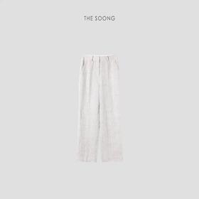 THESOONG |"禅意侘寂"100%进口天然亚麻垂感休闲裤HWKZ3874