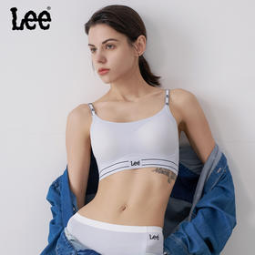 lee字母肩带bra背心轻薄无痕内衣文胸套装