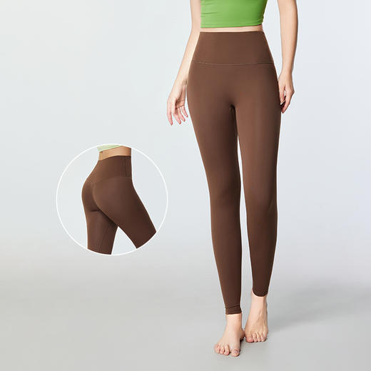 花瑜  2024  新款高腰提臀运动训练健身瑜伽九分裤hyk9-002 商品图2