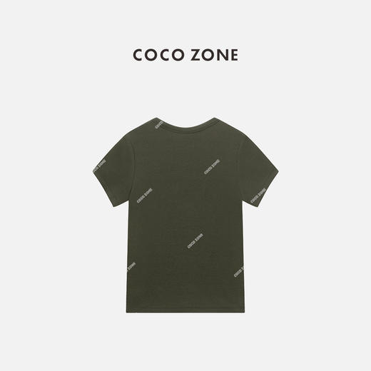 COCO ZONE 棉莫代尔混纺短袖T恤百搭圆领上衣CC1C1563 商品图1