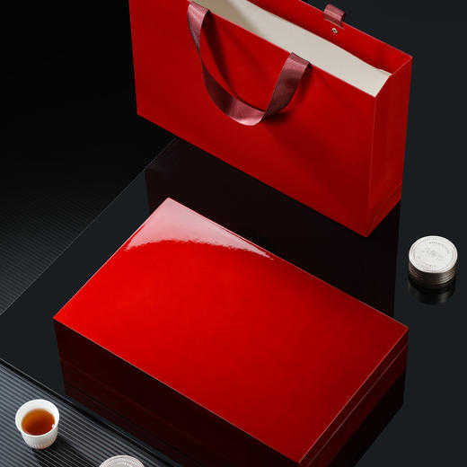 见山烤漆木盒【12小罐 红色】80元一套/一件12套 商品图1