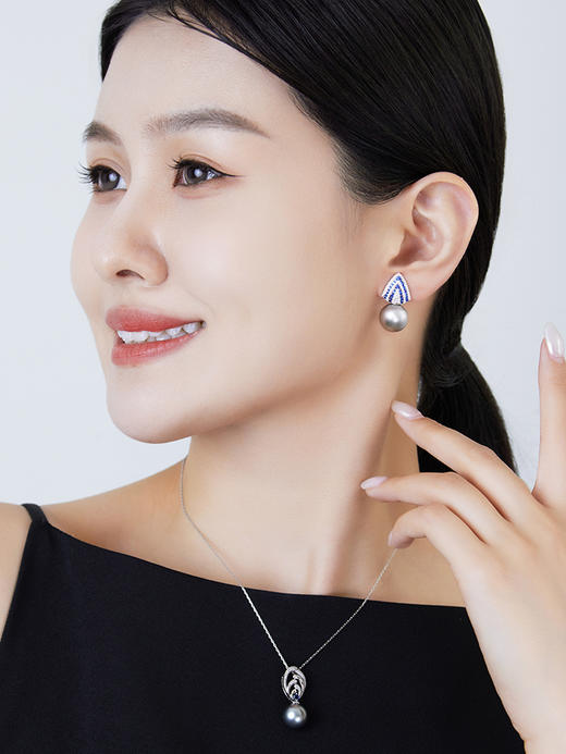 【黑科技】黑科技珠宝-可拆卸18K金蓝宝石钻石耳夹 澜予（会员享试戴权益，定制后不支持7天无理由退换货） 商品图4