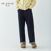 棵初2024新款童装秋季不落色复古牛仔裤中大童撞色明线直筒廓形裤 商品缩略图0