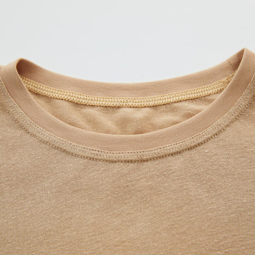 谜底修身T恤长袖女2024秋季新品百搭轻透纯色亲肤上衣243MT1204 商品图3