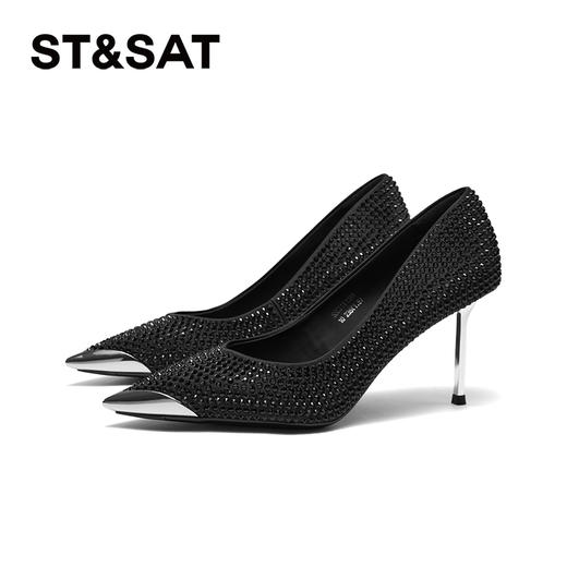 星期六精致闪钻优雅尖头细高跟SSC3111098 商品图8