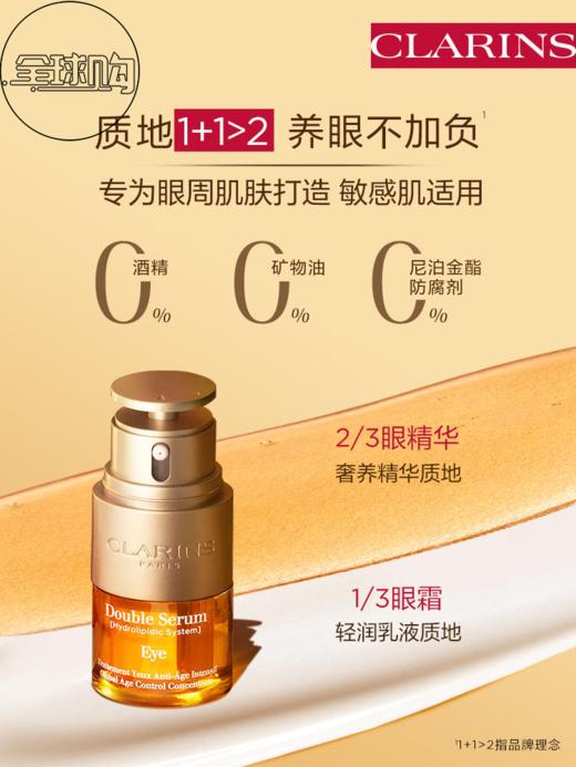 【390元会员福利】（全球购）娇韵诗双萃焕活眼部精华20ml    商品图0