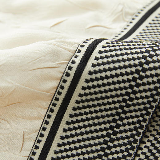 谜底针织半身裙2024秋季新品优雅气质A字型压褶长裙半裙243MB1090 商品图3