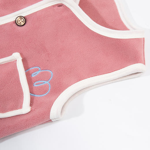 贝贝怡童装儿童双面绒马甲春秋冬内搭外穿奥粒绒保暖上衣男女宝宝ZB3DS003 商品图8