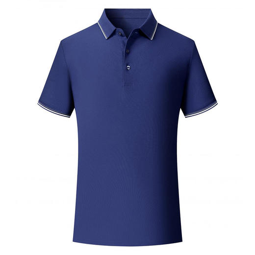 自由基地夏季新款180克桑蚕丝短袖polo翻领轻商务吸湿透气休闲T恤 NMT-2160 商品图4