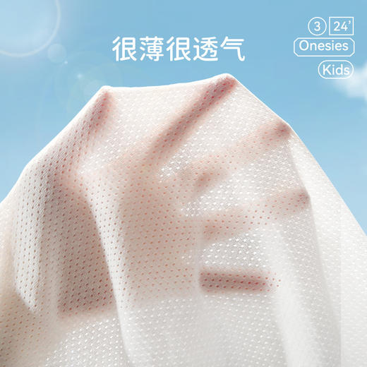 【AB双面散热 加大网眼轻薄透气不闷汗】夏季婴儿连体衣薄款宝宝AB网眼透气衣服新生幼儿夏装短袖哈衣童装 商品图3