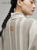 青海羊绒女士条纹大衣SJF96W399N 商品缩略图2