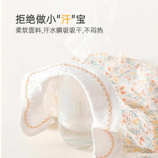 【小香花园系列连体哈衣】婴儿夏季衣服a类连体衣薄款夏装纯棉服装女宝宝长袖婴童装公主风 商品图1