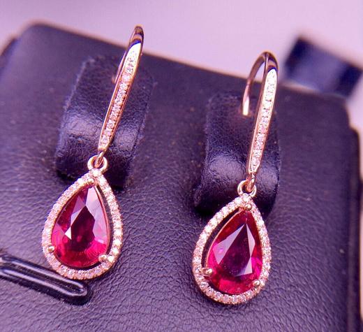 1.85ct 碧玺耳坠 商品图4