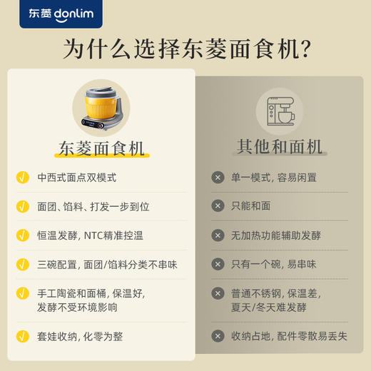 东菱面食机DL-1349钛金灰 商品图1