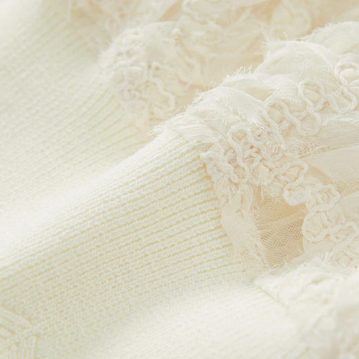 谜底T型短款外套女2024秋季新品优雅浮雕立体绣花棒球服243GW1101 商品图3