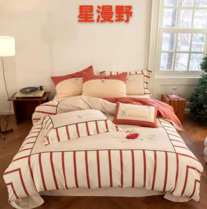 儿童全棉绣花四件套 商品图5