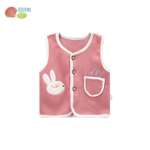 贝贝怡童装儿童双面绒马甲春秋冬内搭外穿奥粒绒保暖上衣男女宝宝ZB3DS003 商品图5