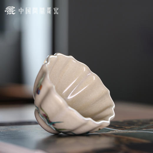 问鼎哥窑碎玉撷芳杯（秋意） 商品图3