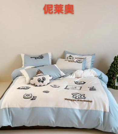 儿童全棉绣花四件套 商品图3