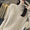 秋冬麻花菱形暗纹半高领打底针织毛衣宽松百搭女款上衣SZ2716 商品缩略图0