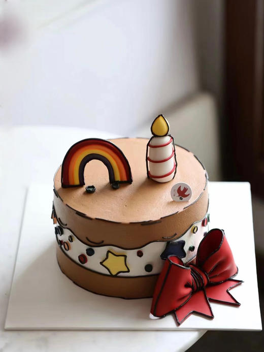 【客定】波西和皮普漫画风蛋糕0044 商品图0