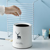 依朴 桌面垃圾桶 北欧圆形迷你无盖垃圾桶 茶几客厅办公室书房桌面使用双层日式简约创意小垃圾桶 白中号 100016124849 商品缩略图2