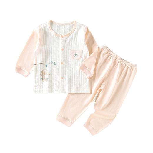 【秋千小熊空调服套装】婴儿内衣套装纯棉夏季宝宝分体睡衣儿童家居服轻薄透气婴幼童衣服 商品图4