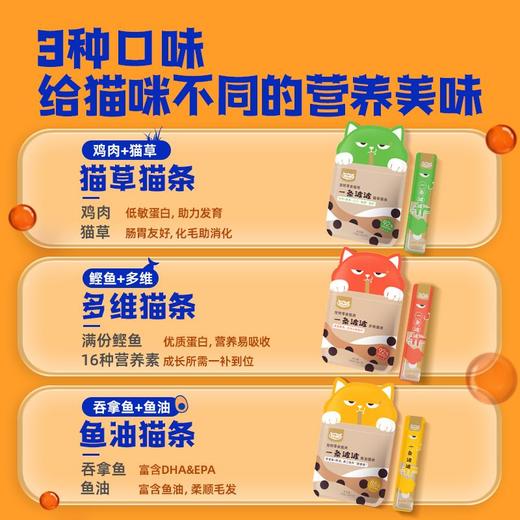 WOWO猫咪营养零食成猫幼猫专用高蛋白冻鸡肉吞拿鱼宠物食条猫条 商品图2