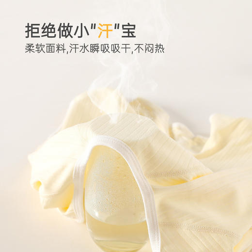 【40S高纱支 婴幼儿裸穿安心之选】新生儿衣服四季可穿a类月子服全棉魔术贴宝宝0-3月初生婴儿连体衣 商品图3