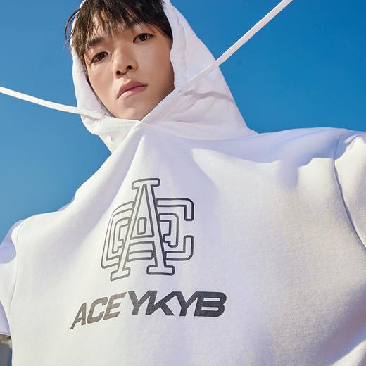 YKYB连帽卫衣宽松秋季新款街头嘻哈上衣百搭情侣多色oversize帽衫 商品图2