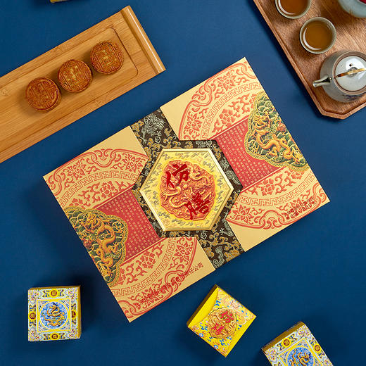 仿膳月饼礼盒 大皇尊御礼（尊享装）礼盒月饼 730克-和平门 商品图1