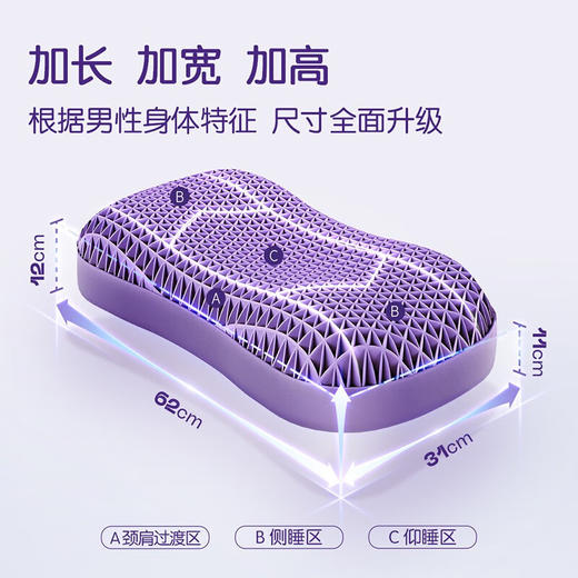 翼眠 深睡格子TPE无压枕 蝶翼型 商品图1