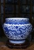 柴窑青花龙穿花双耳缸 商品缩略图0