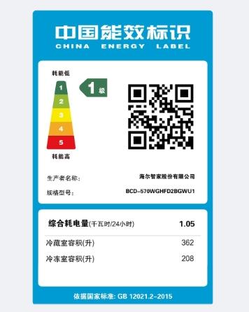 海尔法式冰箱 BCD-570WGHFD2BGWU1 商品图3