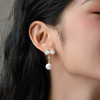 Manreya玛芮雅夏蝶珍珠贝母耳钉气质简约百搭珍珠耳钉 商品缩略图2