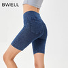 BWELL前交叉牛仔五分瑜伽裤BWY7675K 商品缩略图0