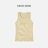 COCO ZONE 2024美式圆领工字背心螺旋纹休闲风无袖T恤24C10262 商品缩略图4