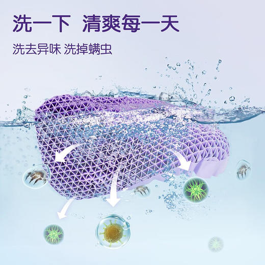 翼眠 深睡格子TPE无压枕 蝶翼型 商品图5