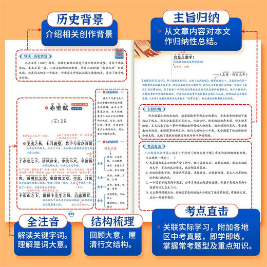 【8-15岁】《古文观止：青少年版》全5册 大字注音+全文解释+重点批注+结构梳理+考点透视+音频伴读+视频讲解，让孩子读古文再也不头痛！ 商品图4
