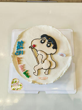 蜡笔小新光pp手绘蛋糕