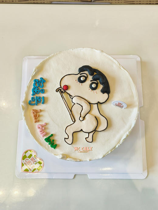 蜡笔小新光pp手绘蛋糕 商品图0