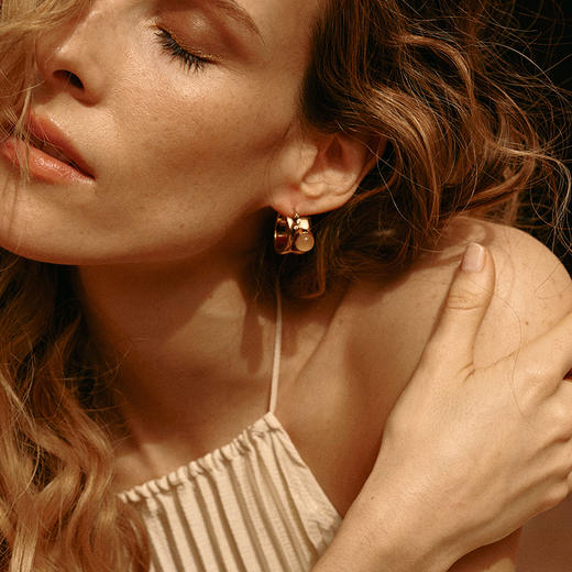 【Anglebaby杨颖&佟丽娅同款】Garden of Eden 伊甸园系列 | 晨曦耳圈 商品图3