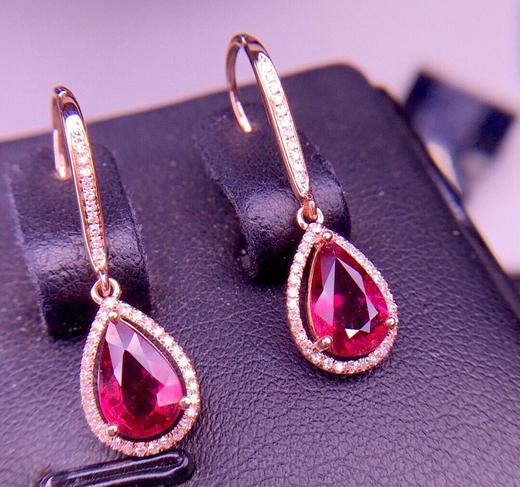 1.85ct 碧玺耳坠 商品图3