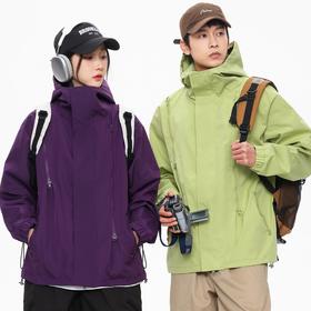 【反季清仓】椛道绾男女情侣款三防冲锋衣 科技拒水面料聚热保暖 防水/防污/防风