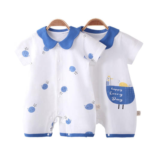 a类宝宝衣服夏季空调服婴儿连体衣新生儿哈衣纯棉睡衣外出爬爬服 商品图4