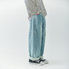 棵初2024秋季新品儿童分割造型牛仔裤亲子装茧型慵懒宽松百搭长裤 商品缩略图4