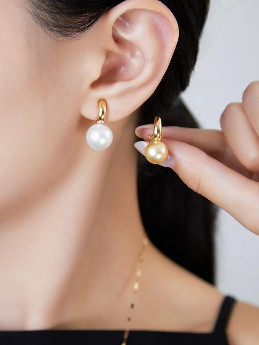 【黑科技】黑科技珠宝-可拆卸珍珠耳夹  幻境光金版（会员享试戴权益，定制后不支持7天无理由退换货） 商品图1