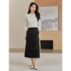 【59元福袋不支持退换】熙世界新中式提花半身裙秋季2025新款国风中长款开叉包臀直筒裙 商品缩略图1